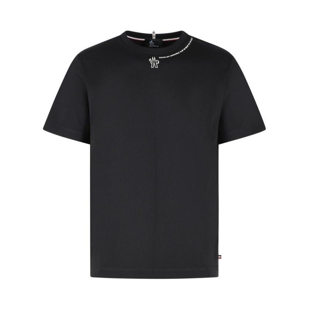 Moncler Grenoble Black Cotton T-Shirt Men